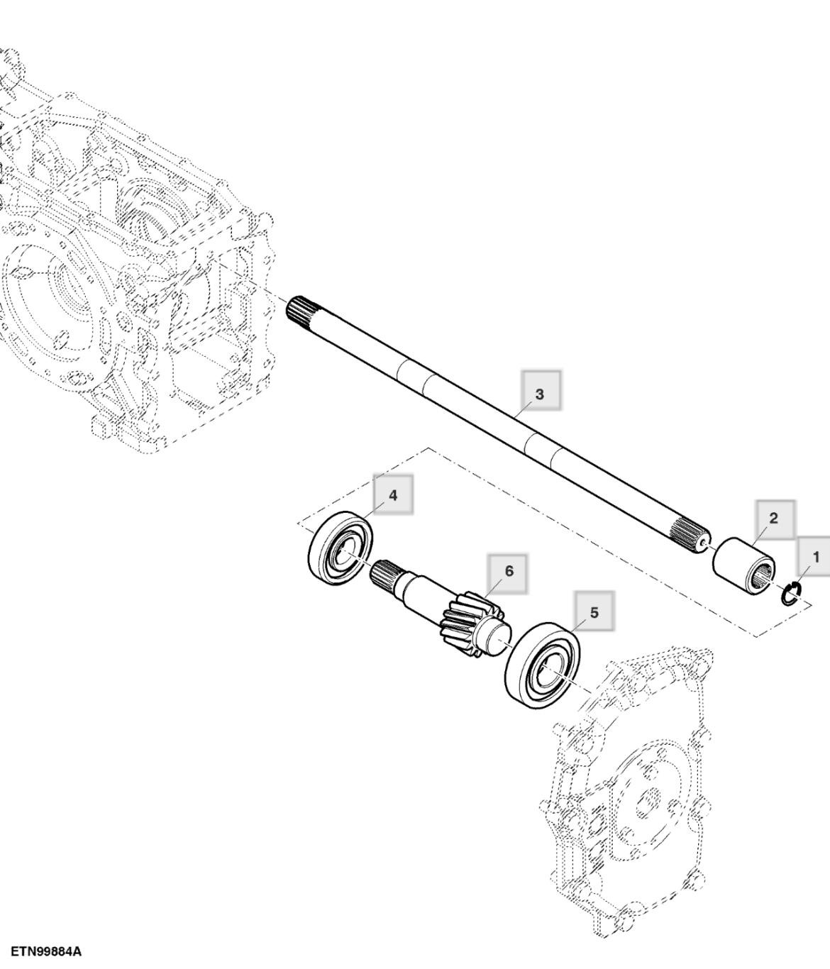 Trục vào PTO, ly hợp đơn, PTO kép